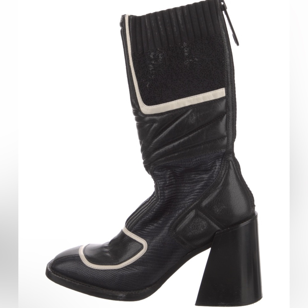 Chloé embossed leather boots. (Tall boots) SOLD